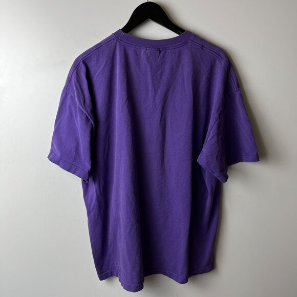 Vintage Y2K UW Stevens Point SP T Shirt Purple 2XL XXL Graphic Tee Cotton Solid - Picture 10 of 11